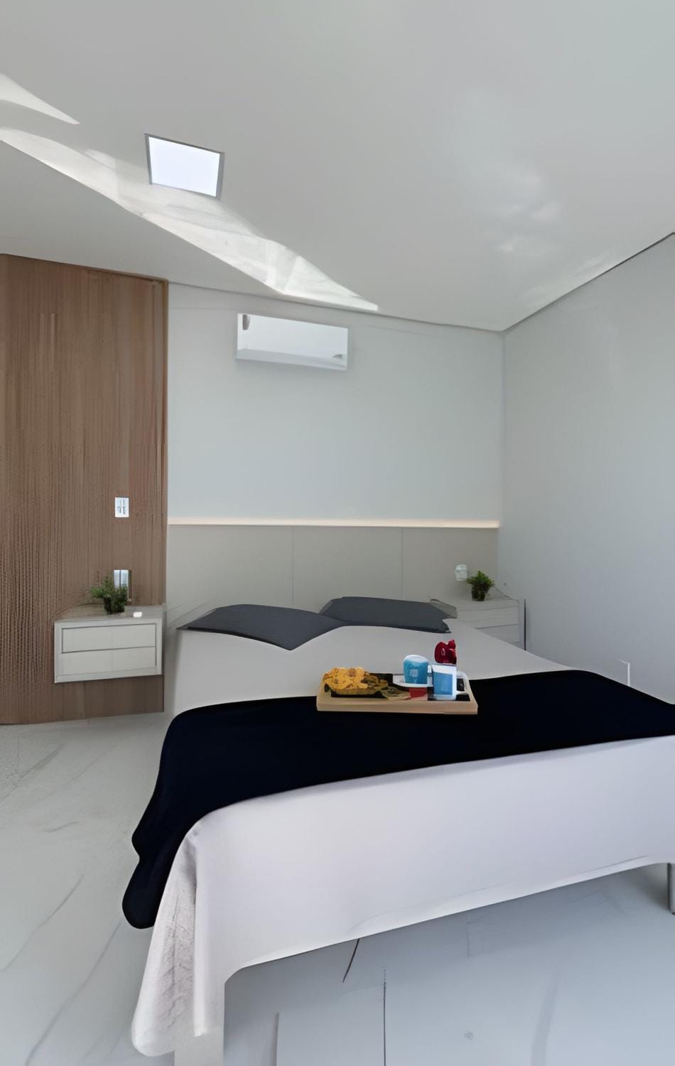 Bed, Photo of the whole room, Bedroom, air conditioner
