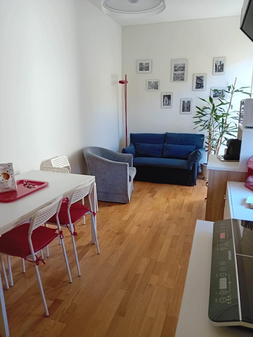 Living room, kitchen