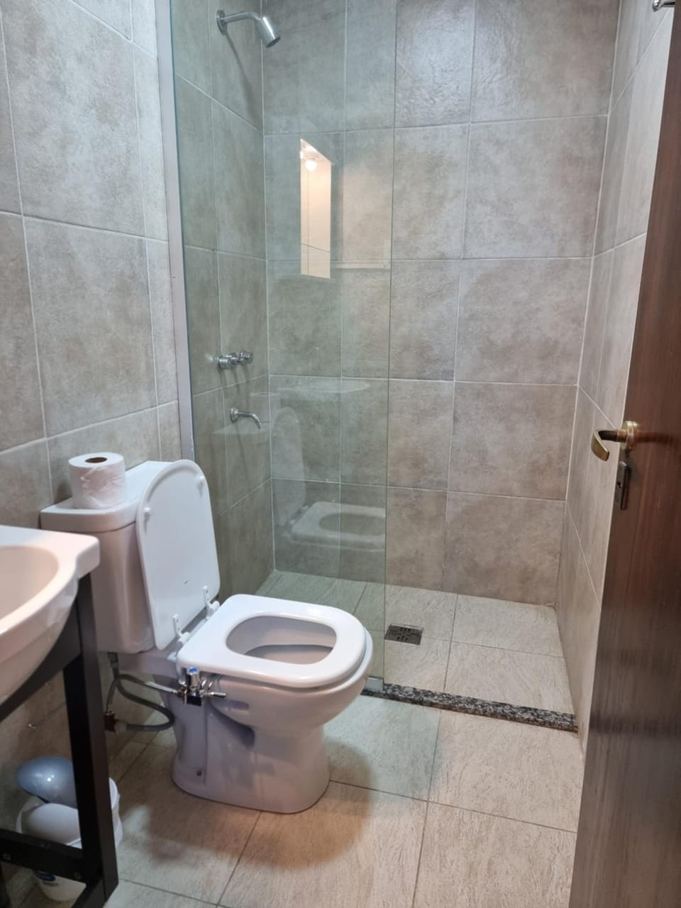 Shower, Toilet, Bathroom, bidet, towels