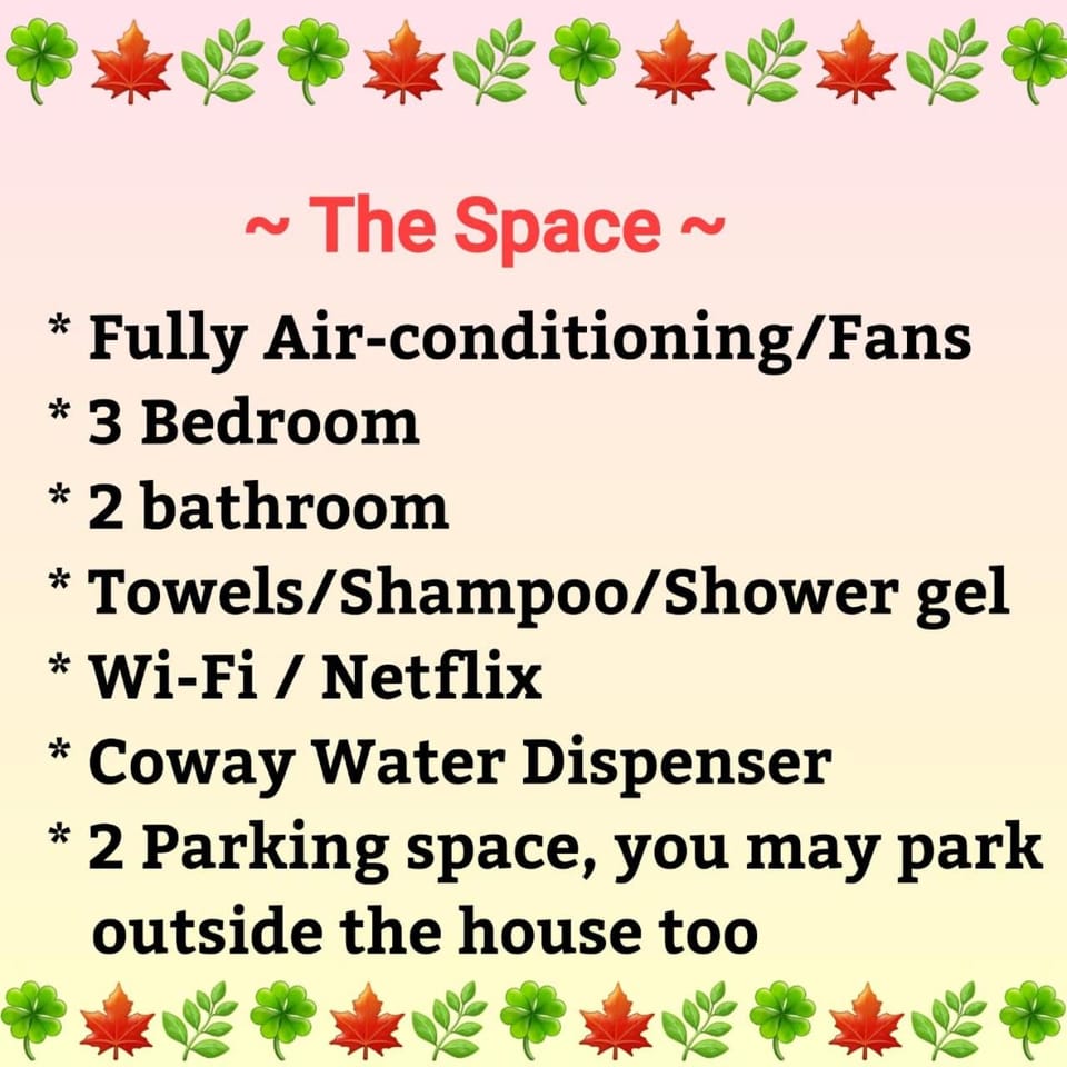 Area and facilities