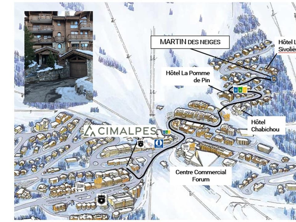 Courchevel 1850 - Appartement skis aux pieds avec spa, 3 chambres pour 6 personnes - FR-1-564-115 Apartment in Saint-Bon-Tarentaise