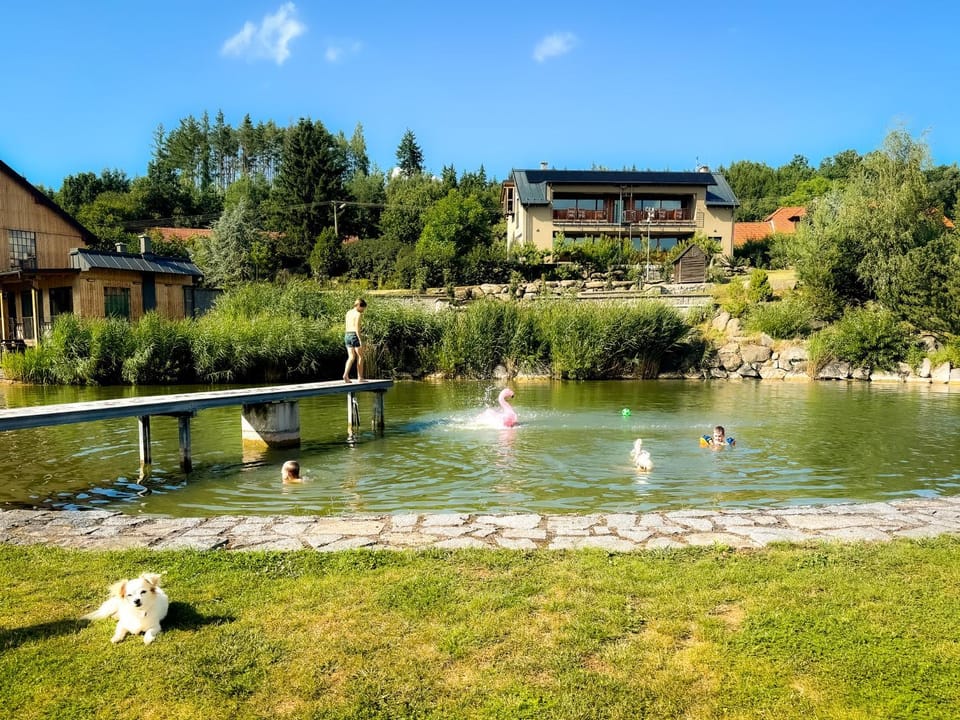 Stylová Lodge s vlastním koupáním & pergolou House in South Bohemian Region