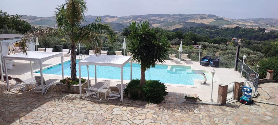 Pool view, Swimming pool, sunbed