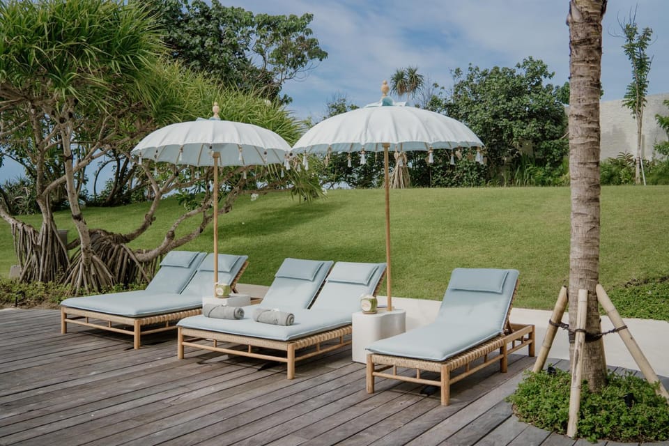 Garden view, sunbed