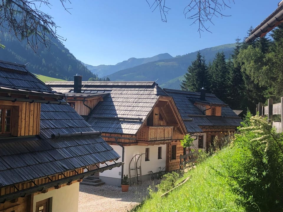 Property building, Summer, Garden view, Mountain view