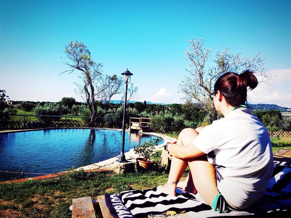 People, Garden, Solarium, View (from property/room), Swimming pool