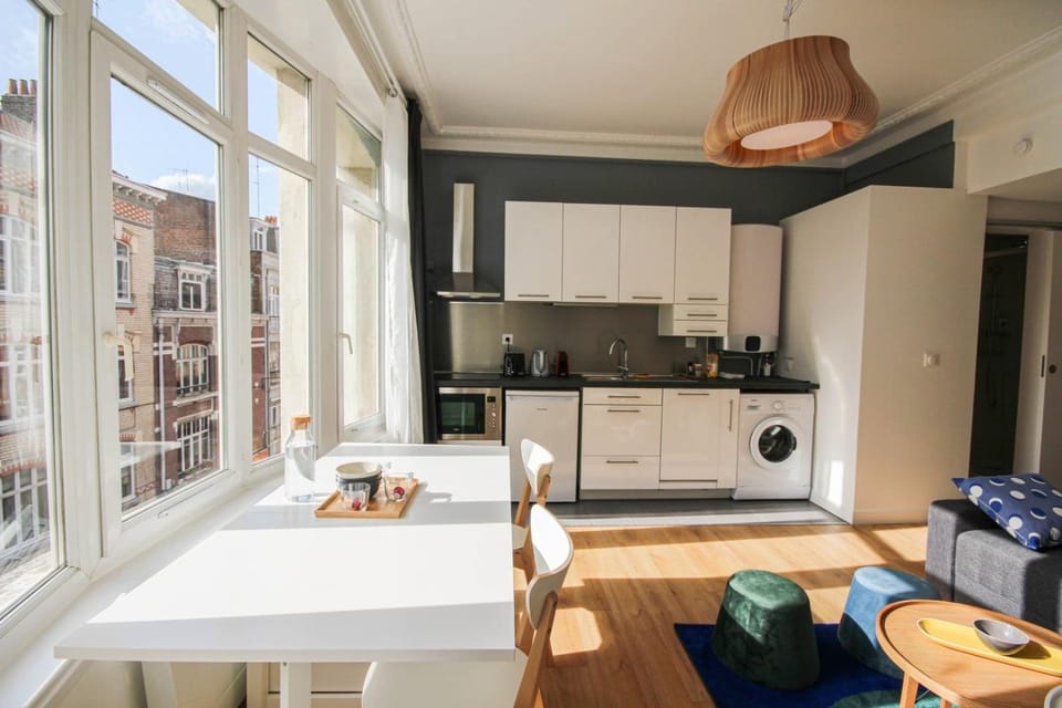 Fully-equipped apartment in city center + parking Apartment in Lille