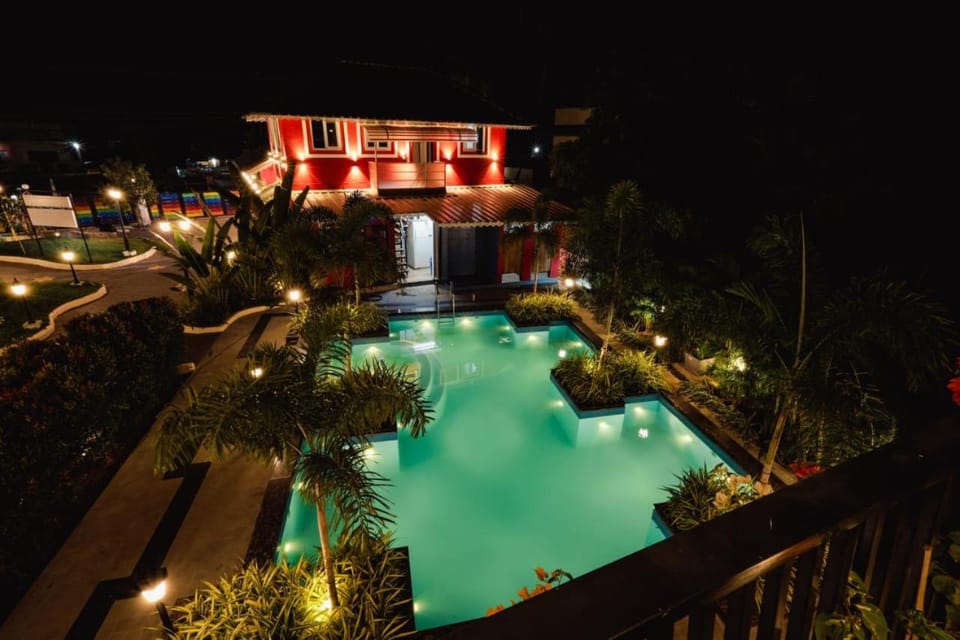 Night, Garden view, Pool view, Swimming pool