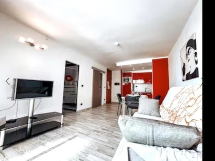 Kitchen or kitchenette, Living room, Seating area