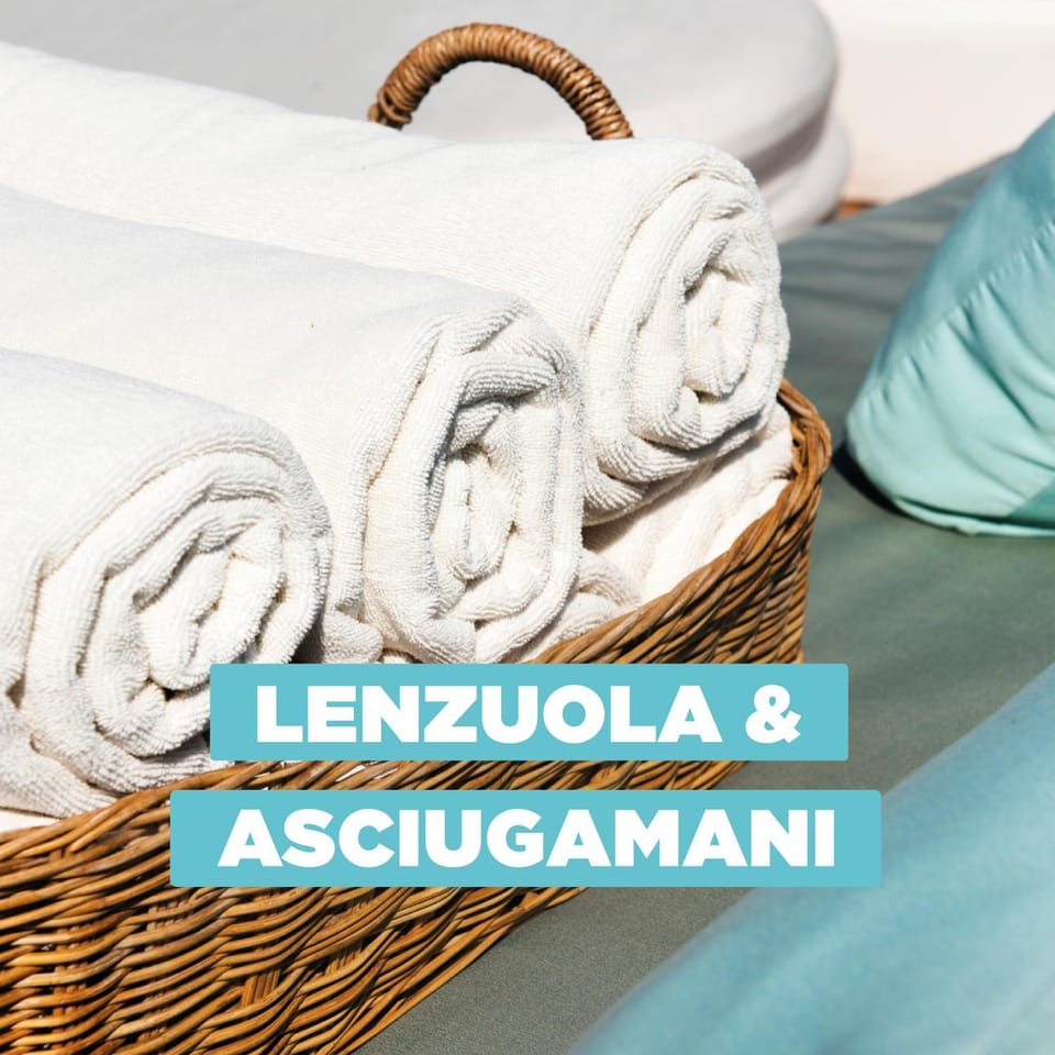 Text overlay, towels