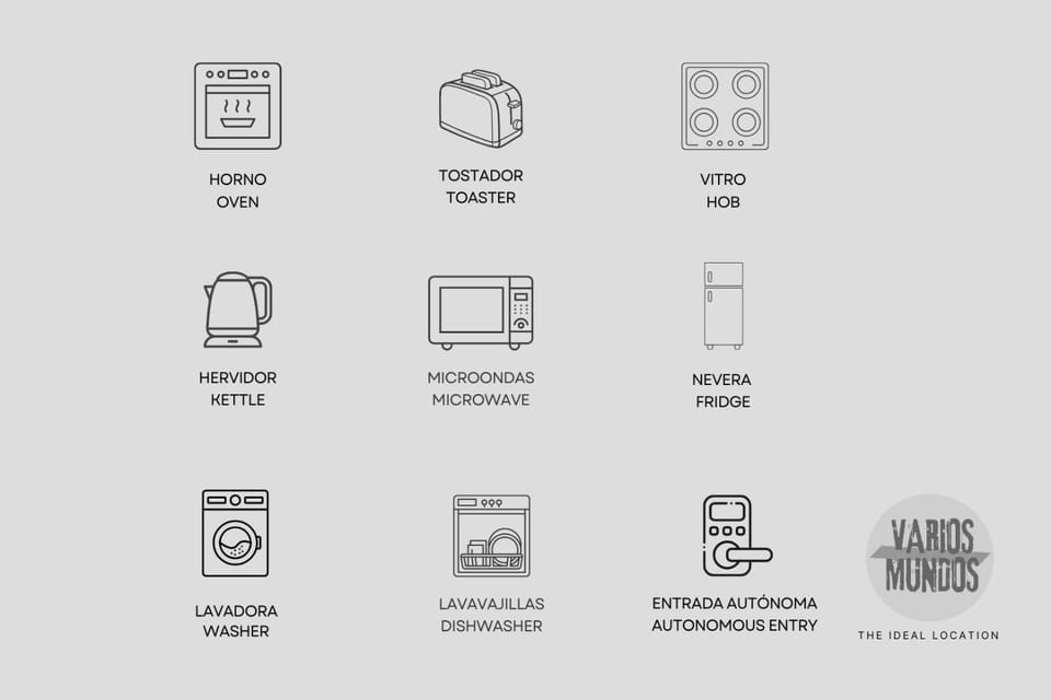 dishwasher, microwave, oven, toaster, washing machine