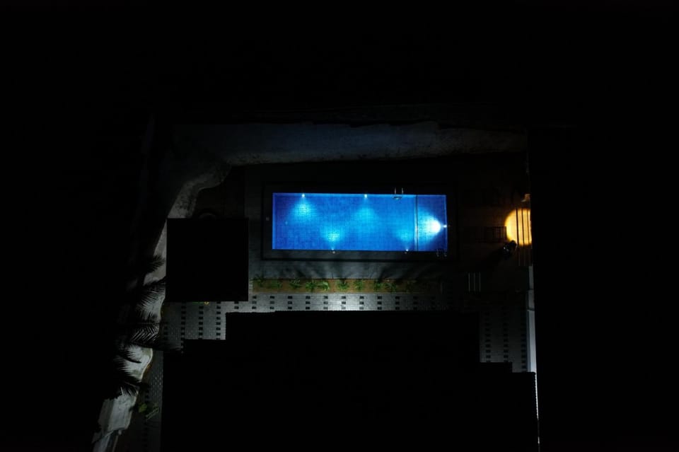 Night, Evening entertainment, Swimming pool