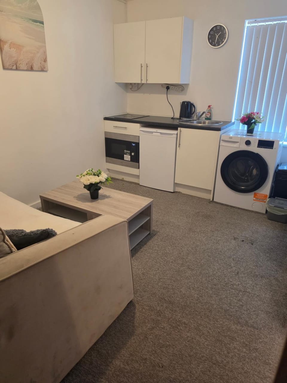 Living room, washing machine