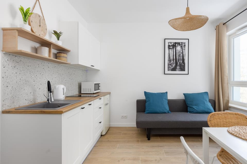 Kitchen or kitchenette, Living room, minibar