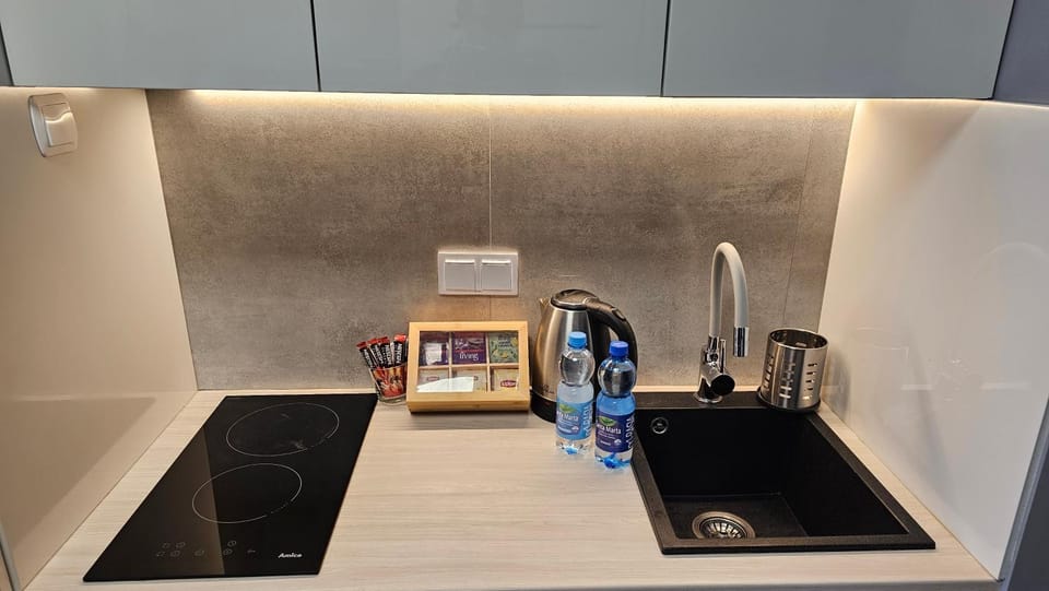 Coffee/tea facilities, Kitchen or kitchenette, dishwasher, stove