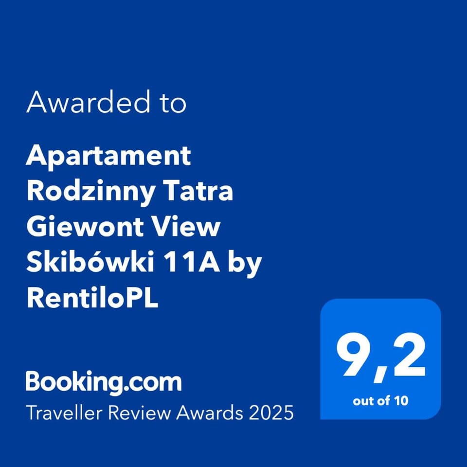 Apartament Rodzinny Tatra Giewont View Skibówki 11A by RentiloPL Apartment in Zakopane