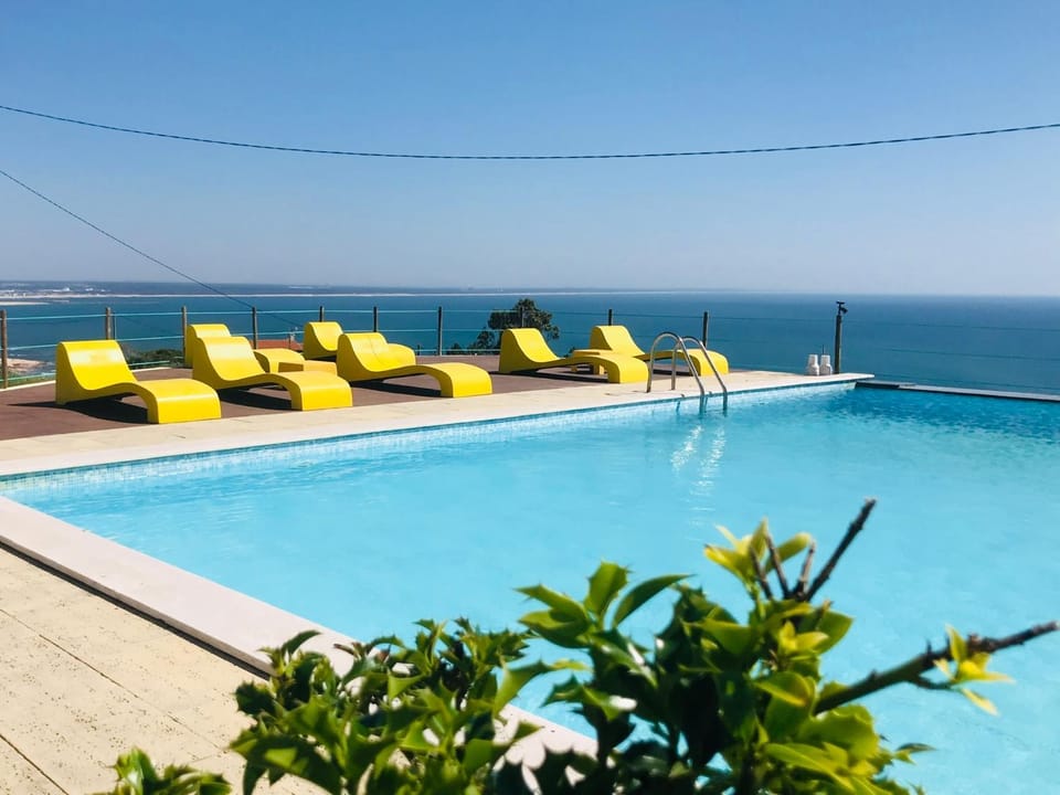 Natural landscape, Pool view, Sea view, Swimming pool, sunbed