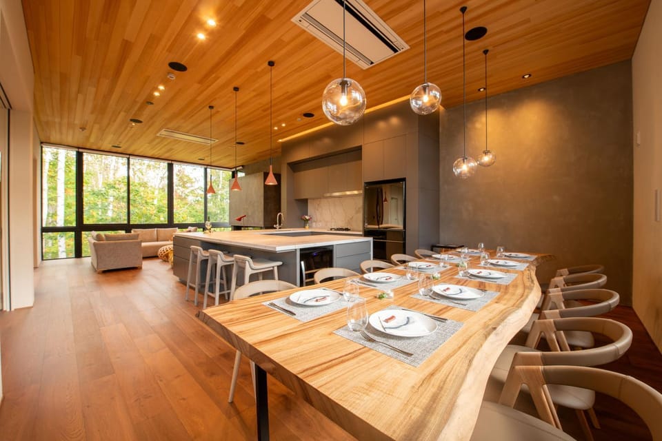 Kitchen or kitchenette, Living room, Dining area