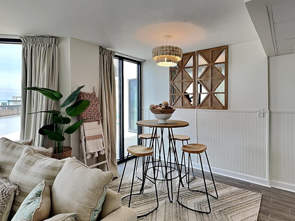 View (from property/room), Living room, Seating area, Sea view, furniture