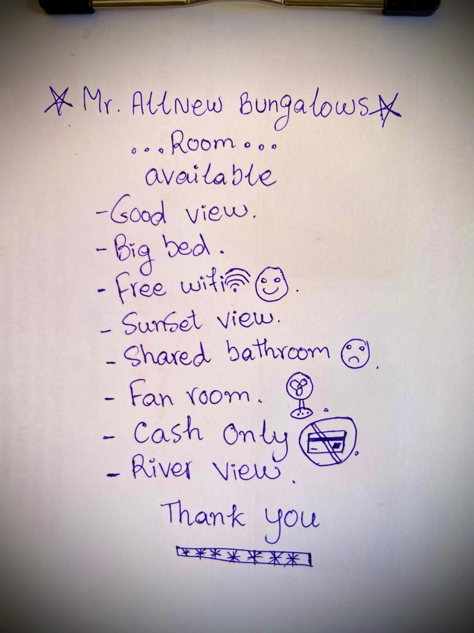 Allnew bangalow Riverside Bed and Breakfast in Cambodia