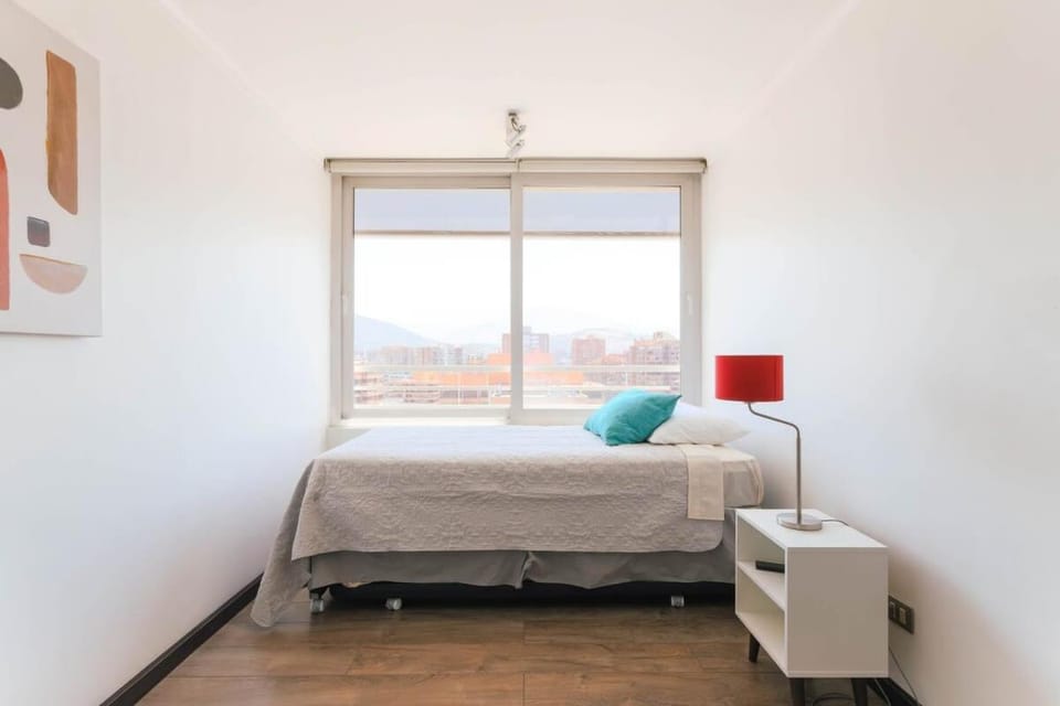 Upper Views 2D Wifi Balcony & Parking Apartment in Las Condes