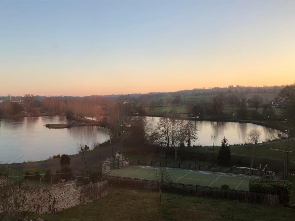 Lake view, Sunset