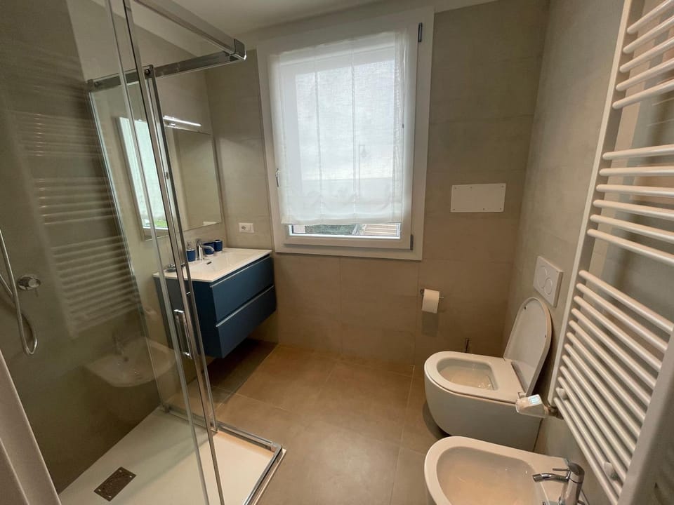 Shower, Toilet, Bathroom, bidet, towels