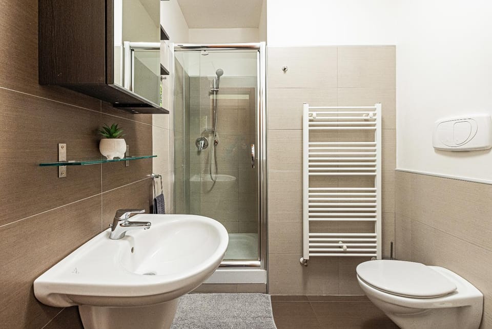 Shower, Bathroom, bidet, towels