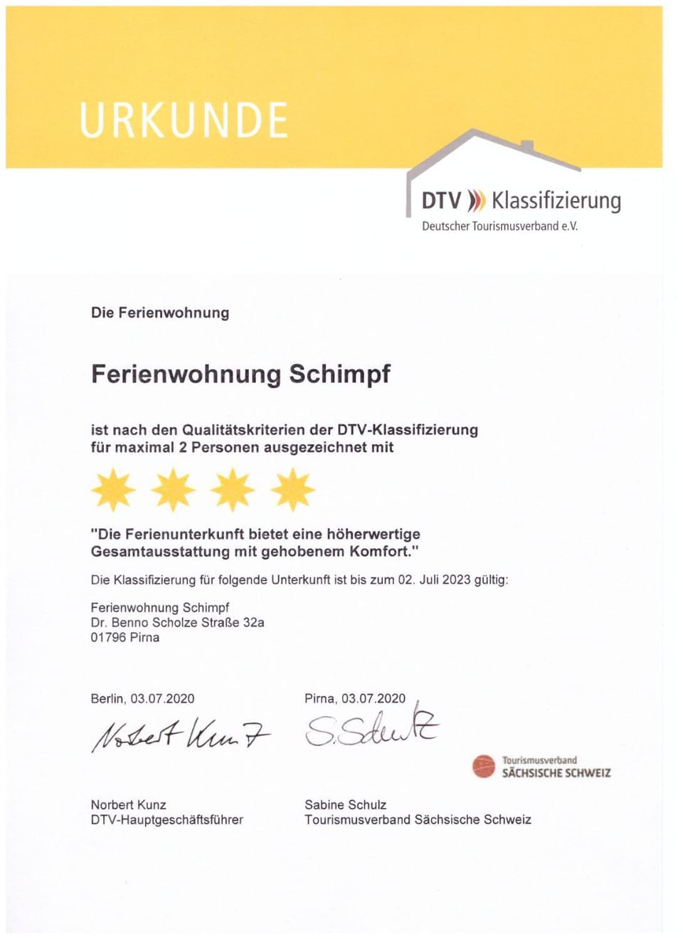 Certificate/Award
