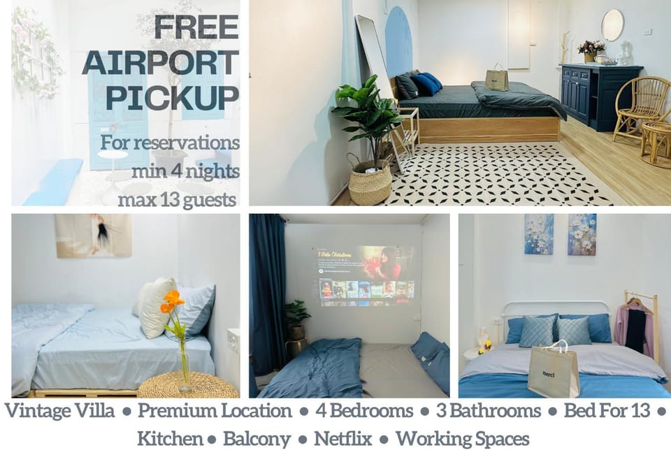 Heart of Hoan Kiem-RARE 4BR Private house unique design travel hub 13pax House in Hanoi
