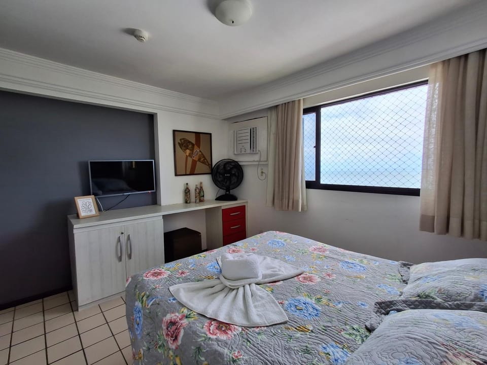 Flat vista mar em Boa Viagem próximo a praia e aeroporto Apartment in Recife
