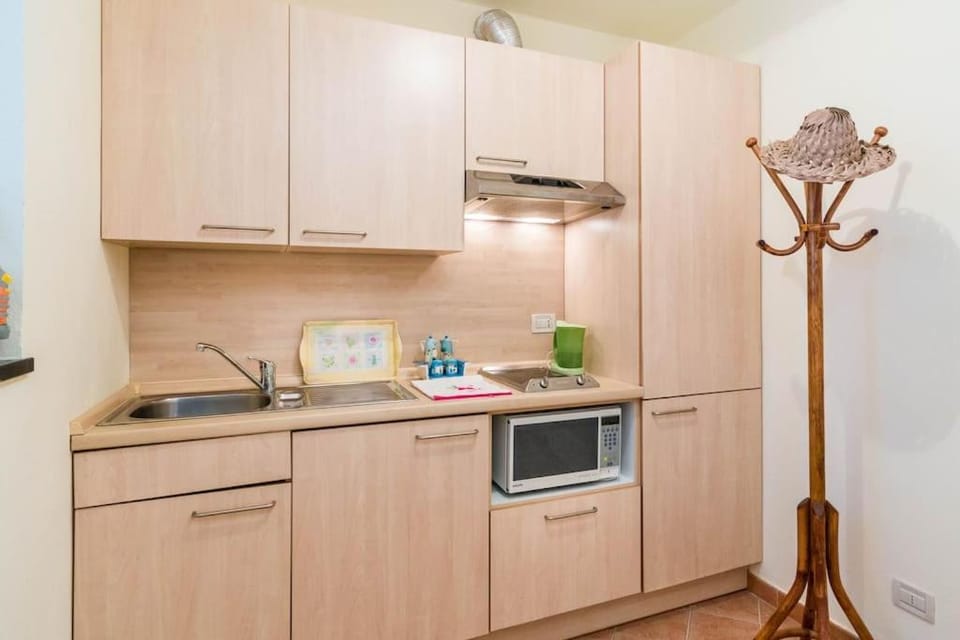 Kitchen or kitchenette, oven, stove
