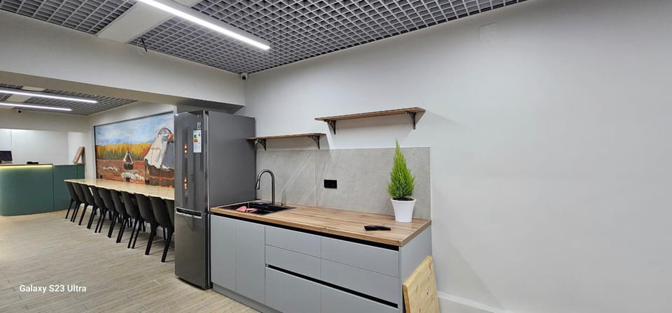 Kitchen or kitchenette, hair dresser, minibar, oven