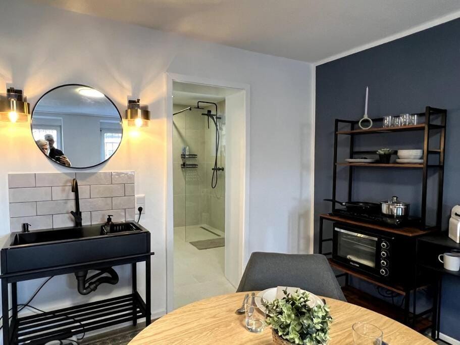 Gemütliches Zimmer mit Bad und eigenem Eingang in Altstadtvilla Apartment in Arnsberg