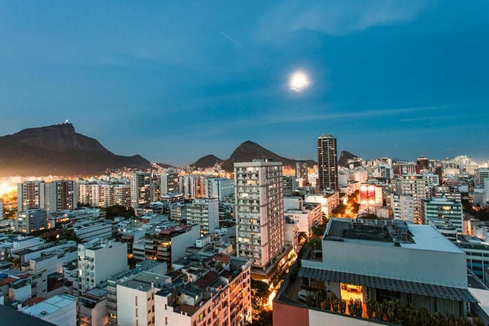 Nearby landmark, Night, City view, Mountain view