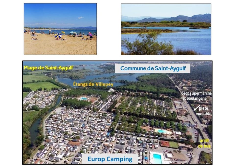 Mobilhome à 10km de Fréjus Campground/ 
RV Resort in Roquebrune-sur-Argens