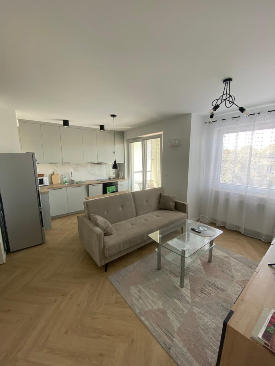 Kitchen or kitchenette, Living room