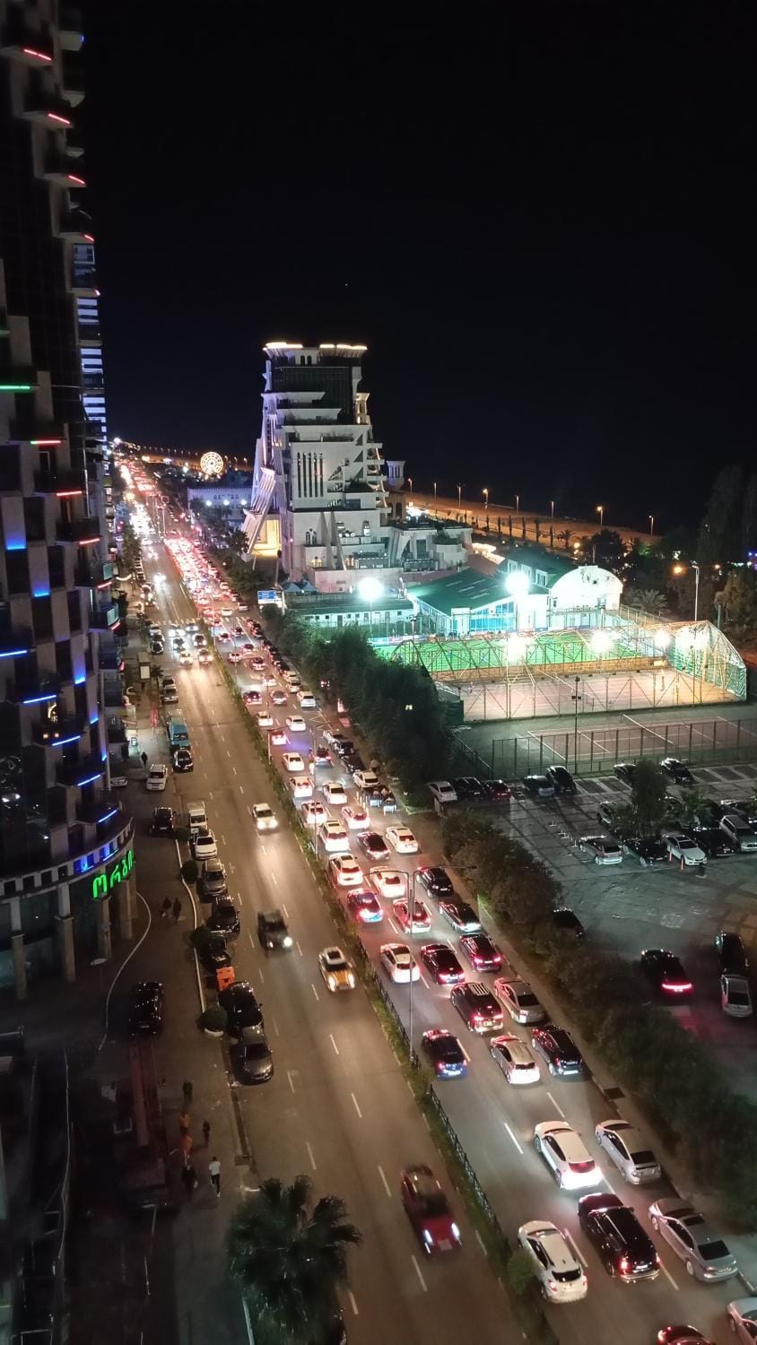 Property building, Night, People, City view, Street view, group of guests, Parking