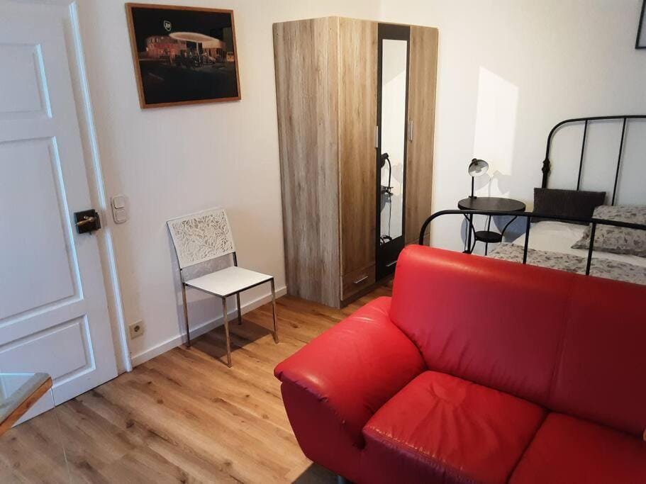 Living room, Seating area, Bedroom