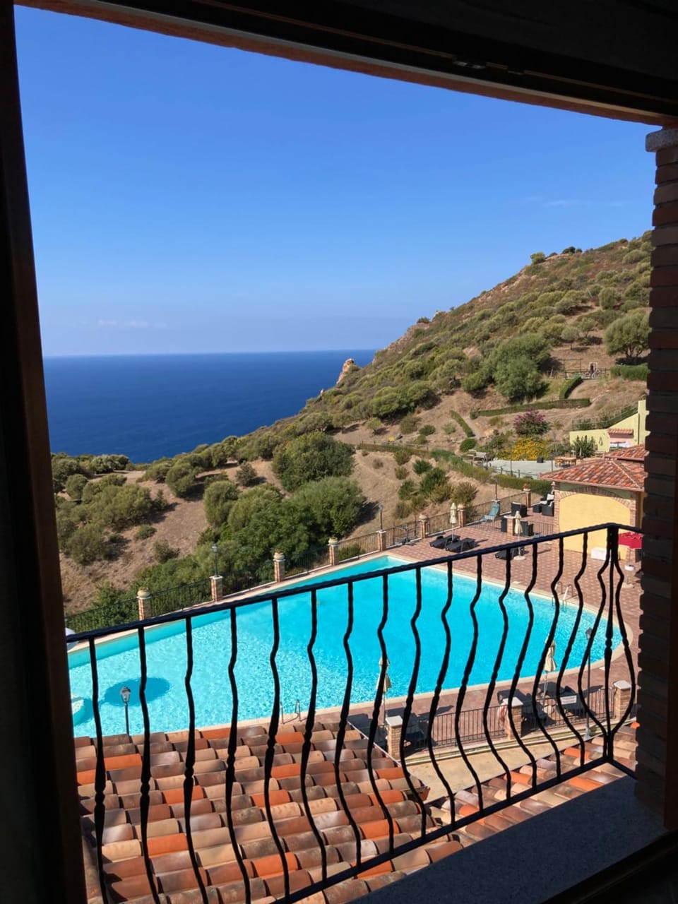 Natural landscape, View (from property/room), Pool view, Sea view, Swimming pool