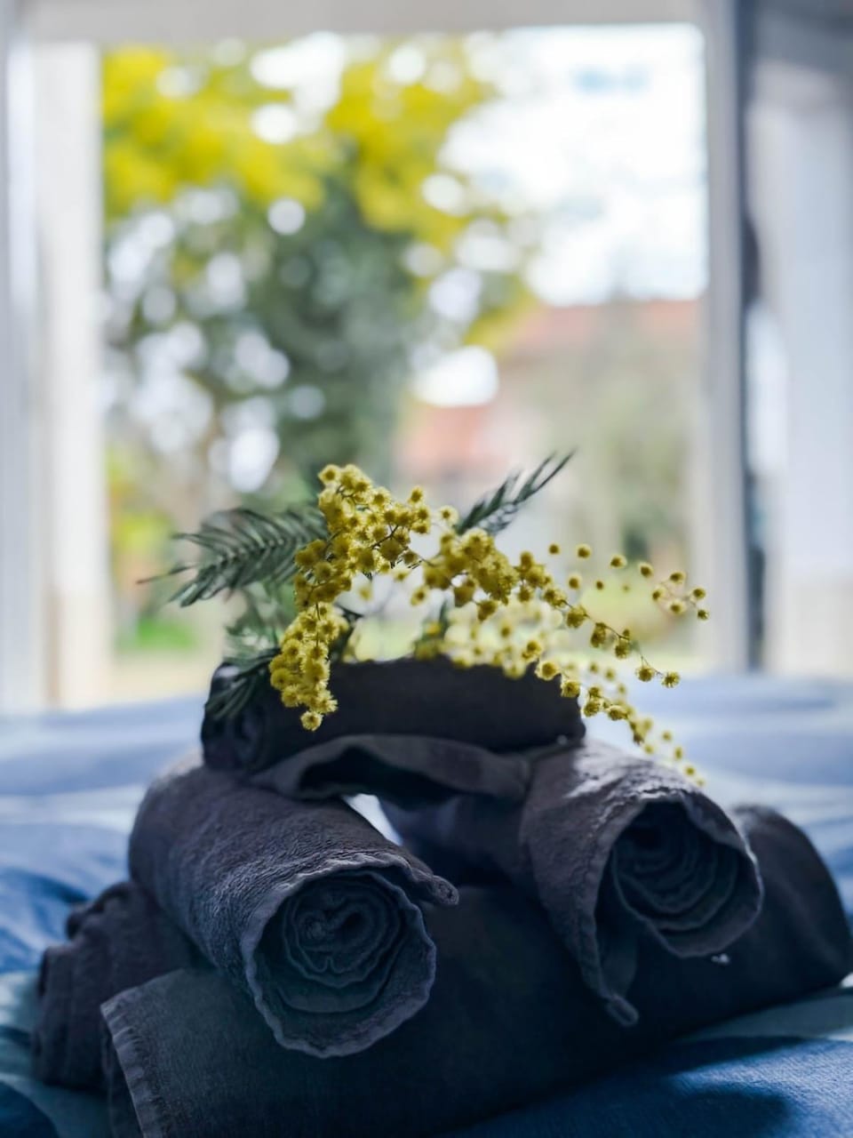 Bedroom, towels