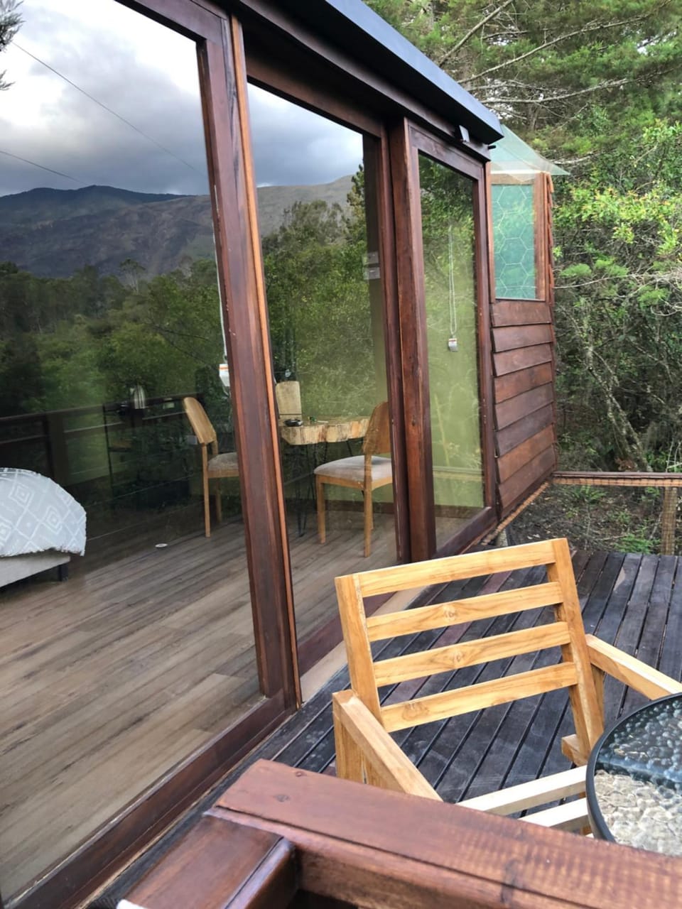 Natural landscape, View (from property/room), Balcony/Terrace, Dining area, Mountain view