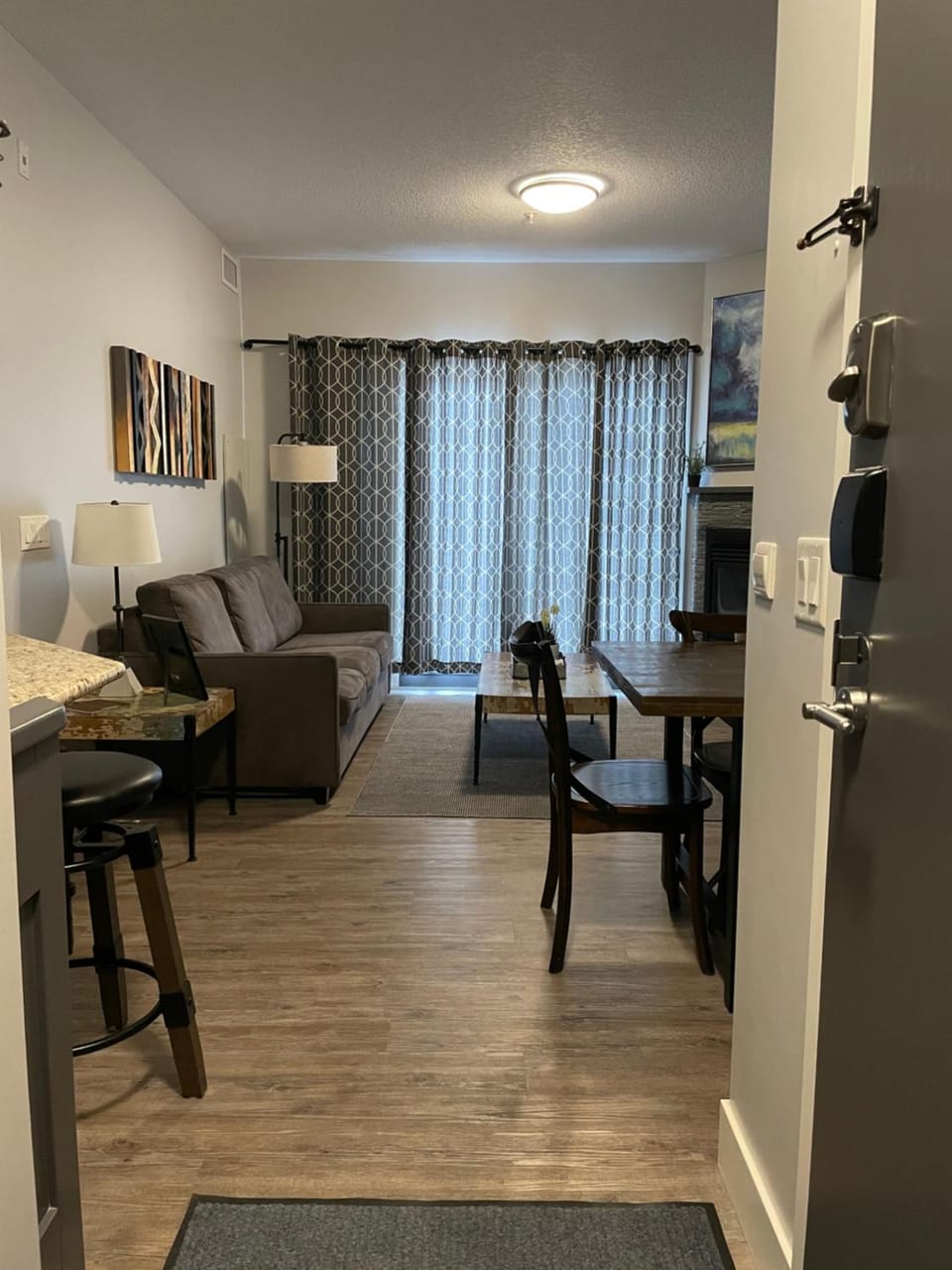 Facade/entrance, Living room, Dining area