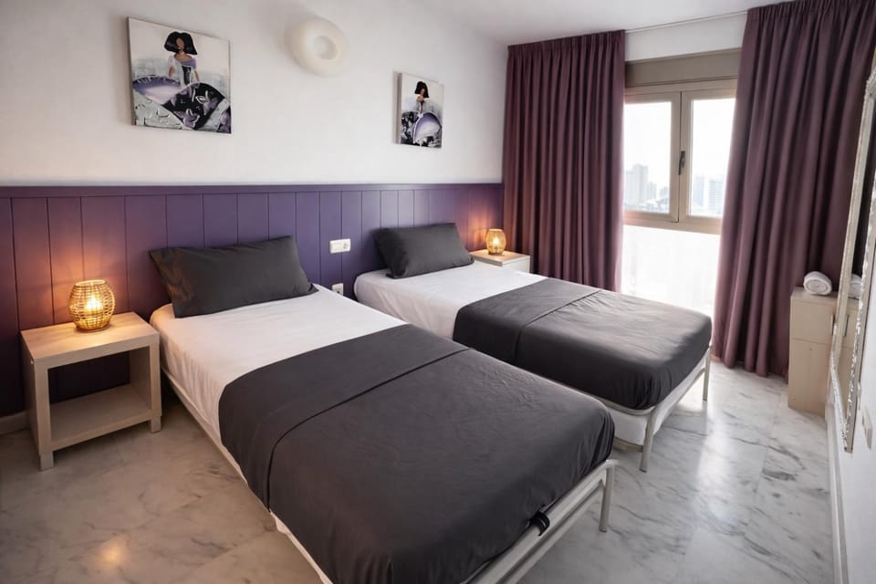 Luxurious 2BR Sea Panoramic View Pool Gym Apartment in Benidorm