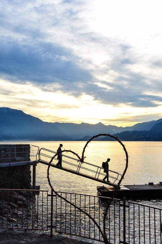 Nearby landmark, Natural landscape, Lake view, Sunrise