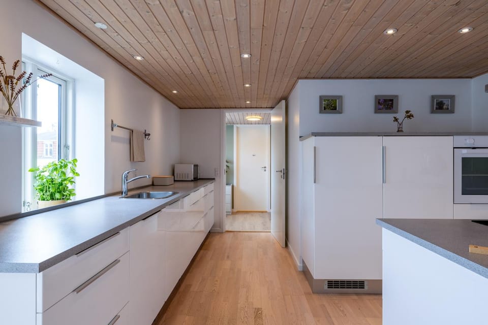 Kitchen or kitchenette, dishwasher, oven