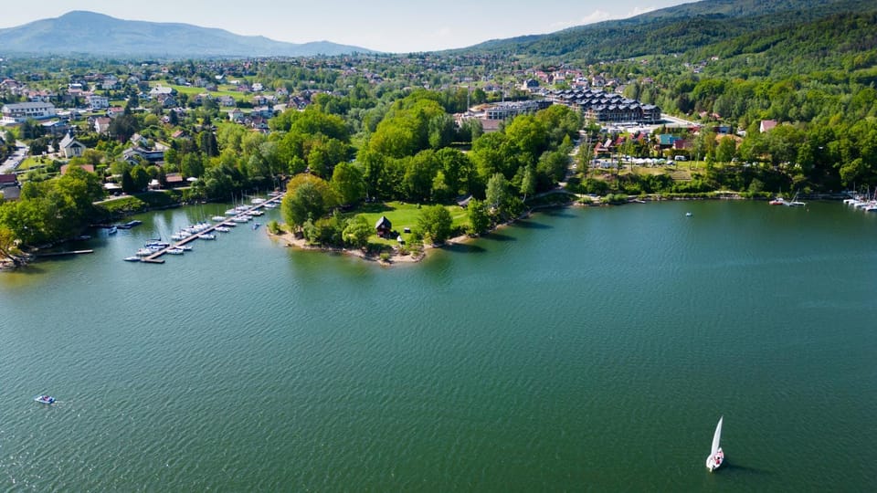 Nearby landmark, Bird's eye view