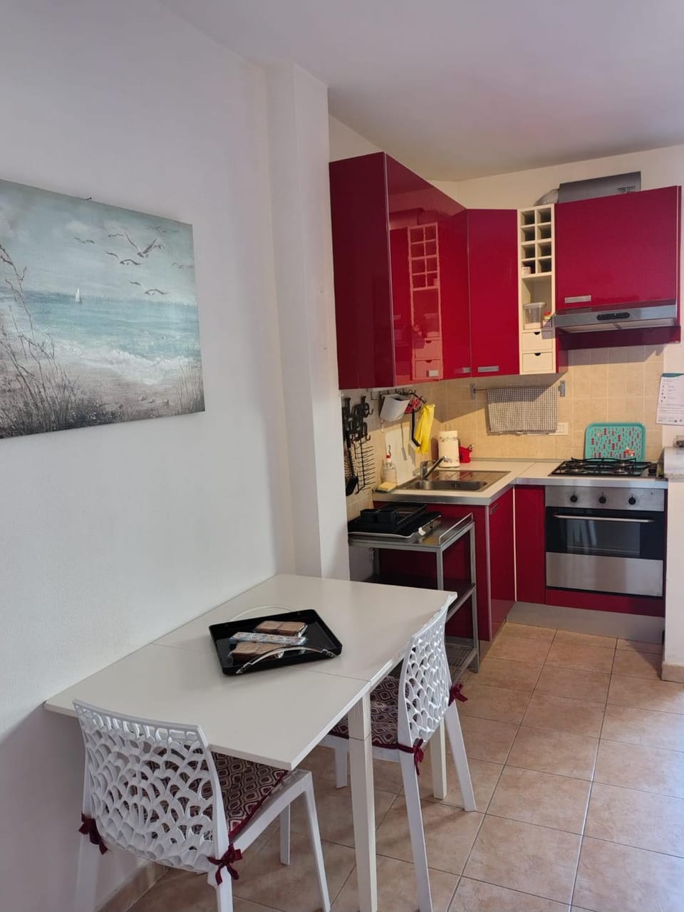 Kitchen or kitchenette, Living room, Dining area