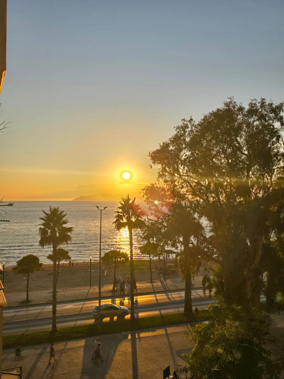 Beach, Sea view, Sunset