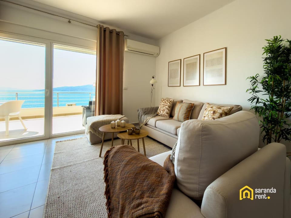 Living room, Seating area, Sea view
